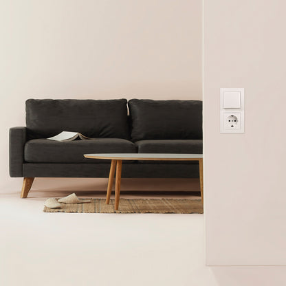 Trano Flair Schalter und Steckdosen Set für Einfamilienhaus – 95-teiliges Komplettset in Weiß – Modernes Design & Hochwertige Verarbeitung