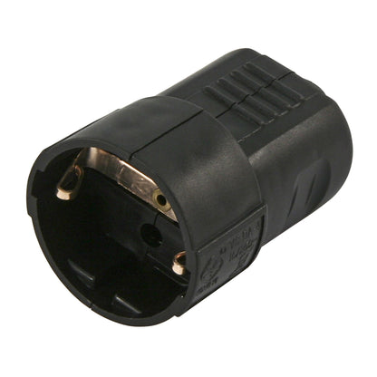 Hochwertige Wiederanschließbare Schutzkontakt-Stecker und -Kupplungen, Weiß und Schwarz