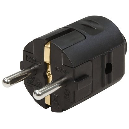 Hochwertige Wiederanschließbare Schutzkontakt-Stecker und -Kupplungen, Weiß und Schwarz
