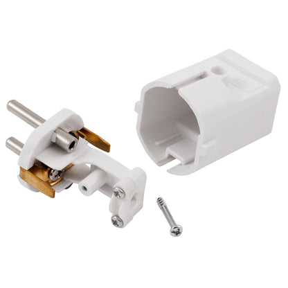 Hochwertige Wiederanschließbare Schutzkontakt-Stecker und -Kupplungen, Weiß und Schwarz