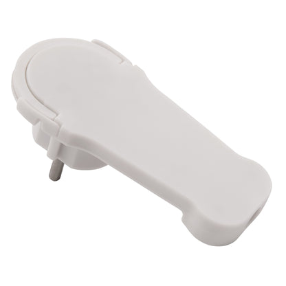 Extra Flacher Wiederanschließbarer Schutzkontakt-Winkelstecker, 250V/16A, Schwarz/Weiß