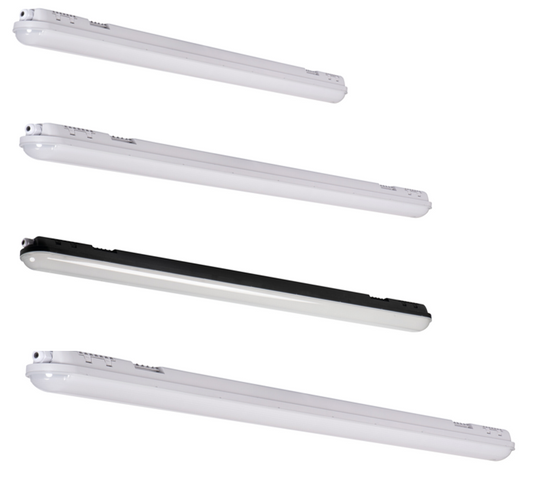 Robuste und effiziente LED-Feuchtraum-Wannenleuchte 19-48W Neutralweiß