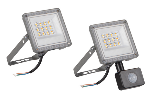 LED Fluter Außenstrahler mit Farbtemperatur (3000K/4000K/6500K) & optionalem Bewegungsmelder – IP65/IP44 Wasserdicht – LED Scheinwerfer 10-100W für Garten, Hof & Garage