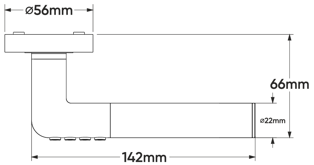 Trano Smart Griff, Elektronische Drückergarnitur mit PIN & Bluetooth 4.0 – IP44, für Türen 38–58 mm, schwarz oder silber, beleuchtet, 2×CR2