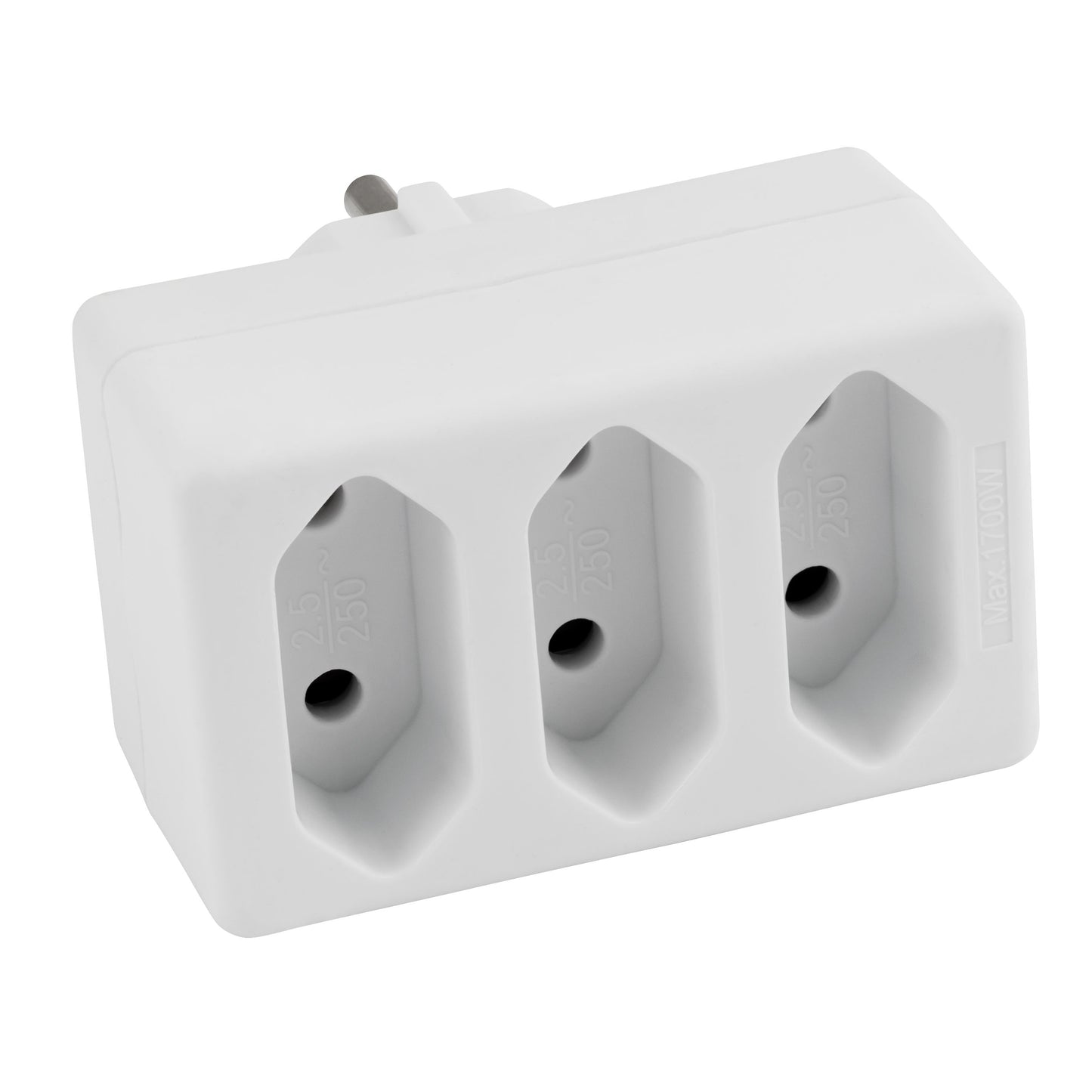 Steckdosenadapter als 2fach, 3fach, 4fach Ausführung