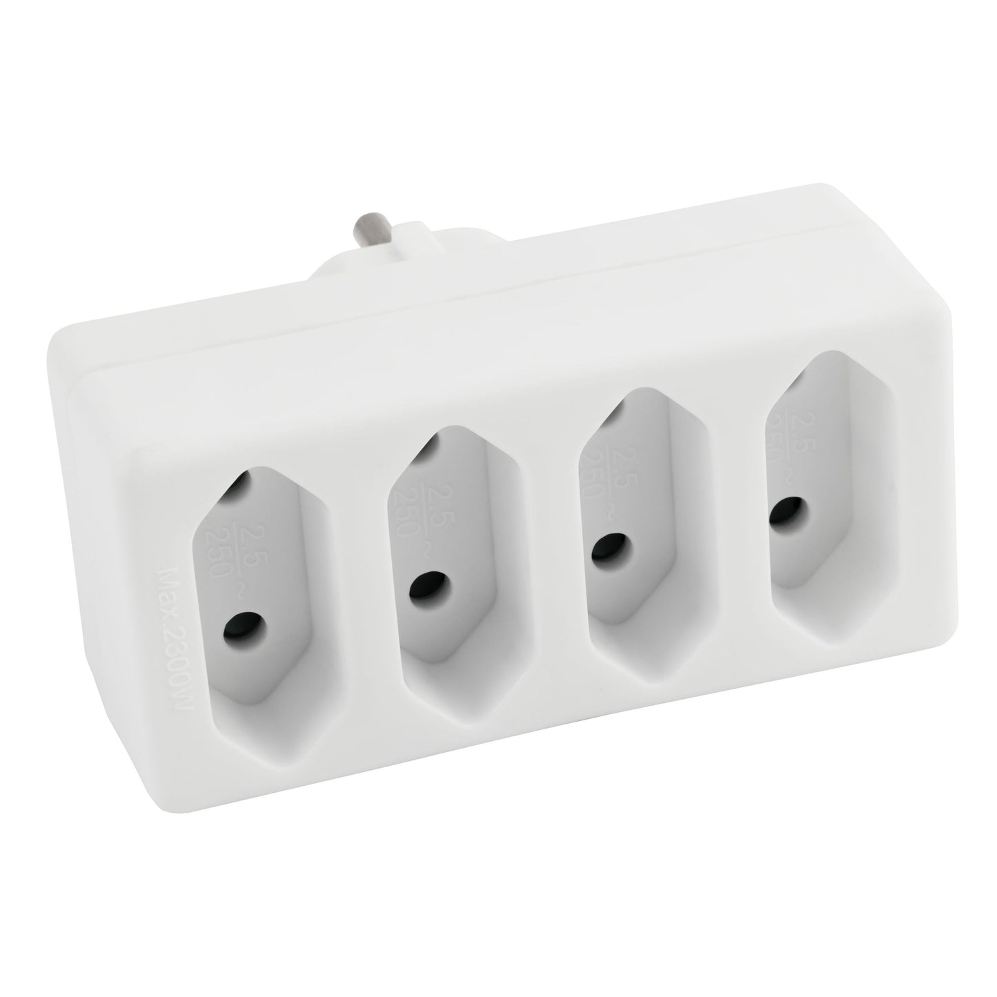 Steckdosenadapter als 2fach, 3fach, 4fach Ausführung