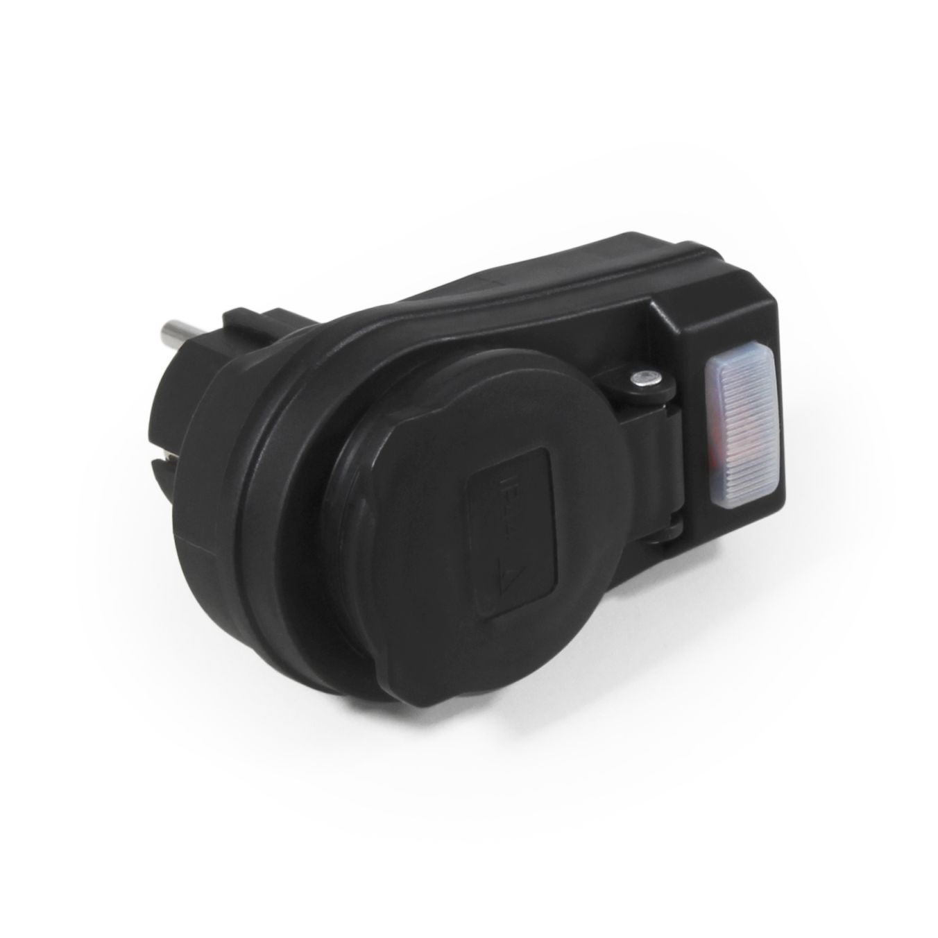 Steckdosenadapter mit Schalter, 230V/3500W, IP44 - für Außen