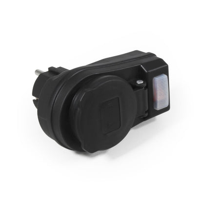Steckdosenadapter mit Schalter, 230V/3500W, IP44 - für Außen