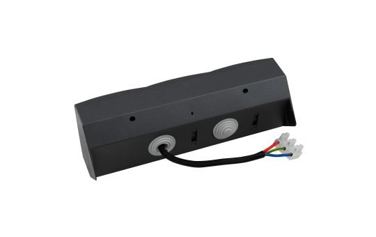 Möbel-Steckdose in mehrfacher Ausführung Küche Büro Mehrfachstecker Schwarz matt