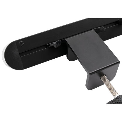 Trano Tischsteckdose mit Klemme, 3-fach Steckdosenleiste, 2x USB-A Ladebuchsen (2,1A), Schreibtisch Mehrfachsteckdose, 2m Kabel, Homeoffice Stromverteiler, max. 3600W, Schwarz