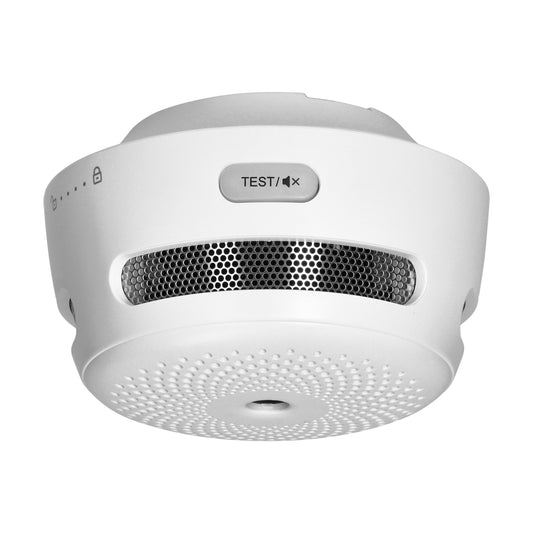 Trano Rauchmelder 9 VDC Wi-Fi TUYA TÜV-zertifiziert | Fotoelektrisch, EN14604, 85 dB Alarm, 10 Jahre Sensor, 40 m² Bereich, Ø 7,8 cm