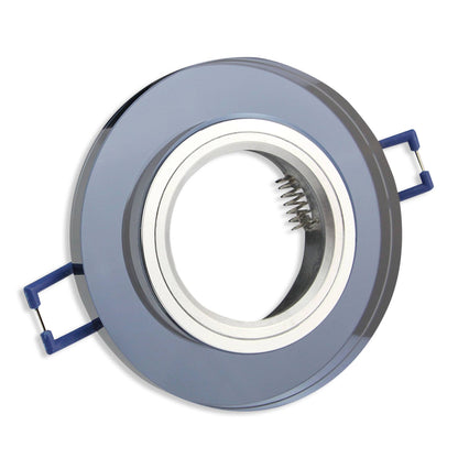Einbaurahmen GU10 MR16 Glas Rahmen Einbaustrahler 75mm Einbau-Spot LED Halogen