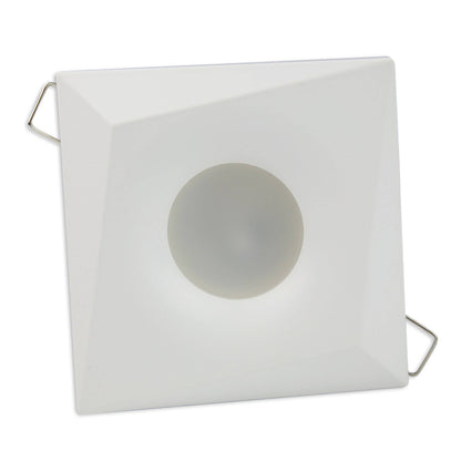 Design Einbaurahmen GU10 MR16 rund eckig weiß chrom Gehäuse Einbauleuchte Ø70mm