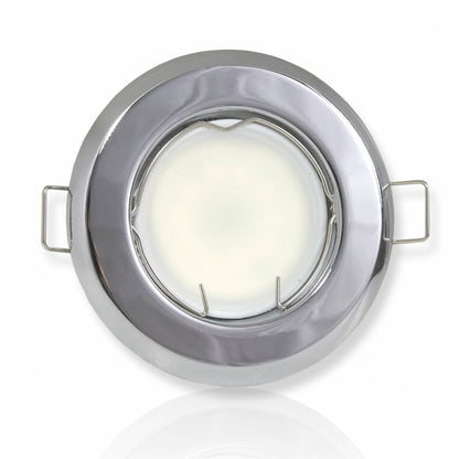 Einbaurahmen GU10 MR16 rund 55-60mm Gehäuse Einbauleuchte Einbauspot LED Halogen