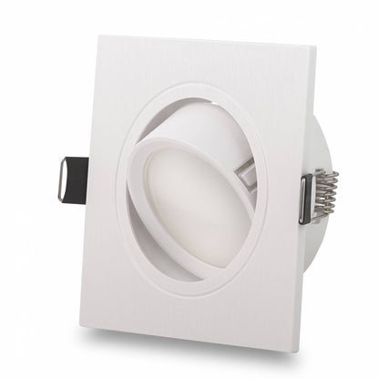 LED Einbaustrahler eckig weiß 1-9W 230V GU10 Einbau-Spot Lampe 75-85mm Panel
