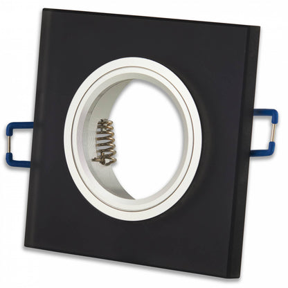 LED Einbaustrahler flach eckig 3-6,5W Einbaurahmen Deckenspot 75mm 230V