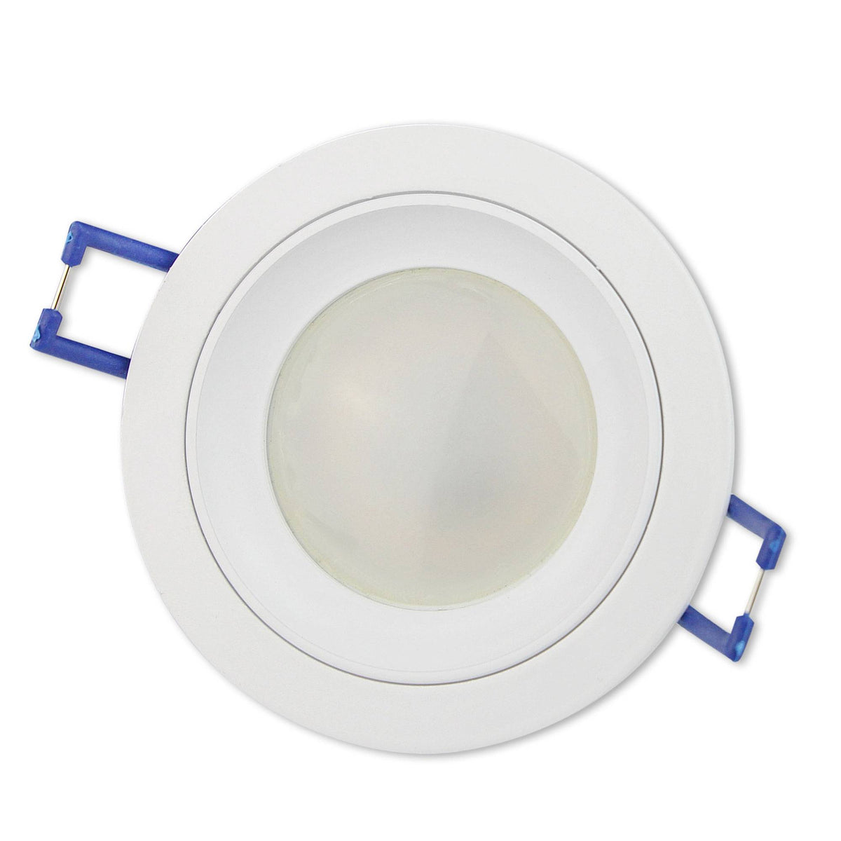LED Einbaustrahler rund eckig 230V flach Spot Strahler 75mm