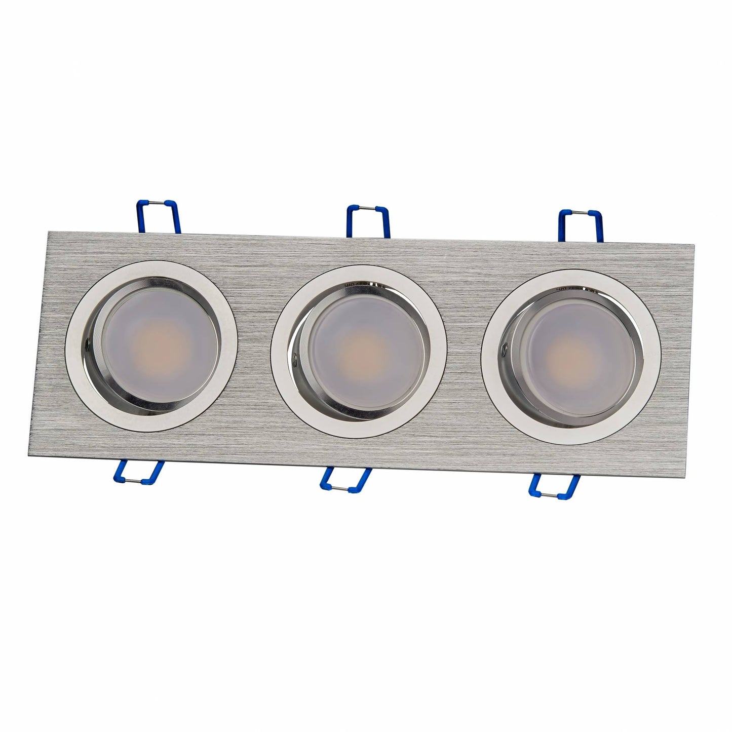LED Einbaustrahler 1-9W 1 2 3 flammig schwenkbar eckig flach GU10 230V