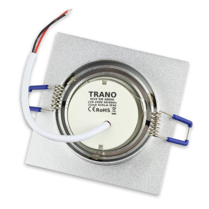 LED Einbaustrahler schwenkbar 3-6,5W IP40 eckig 230 Volt Einbauspot Lampe