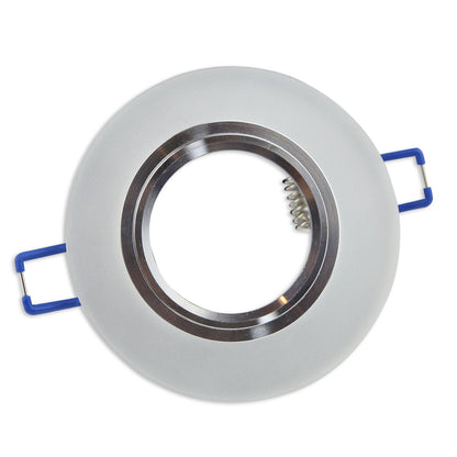 Einbaurahmen GU10 Glas rund eckig 60-70mm Gehäuse Einbaustrahler Spot LED