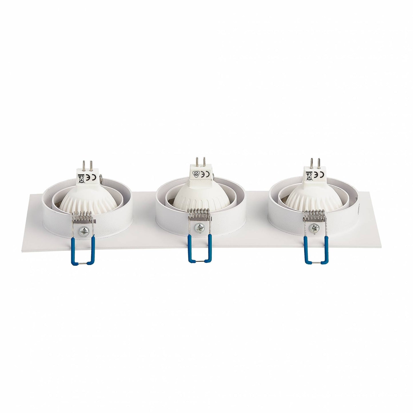 LED Einbaustrahler flach eckig 5-7W MR16 Einbau-Spot Deckenleuchte 12V 75mm