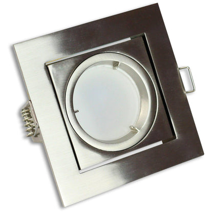 LED Einbaustrahler MR16 12V 5-7W eckig schwenkbar Spot 80mm Bohrloch Leuchte