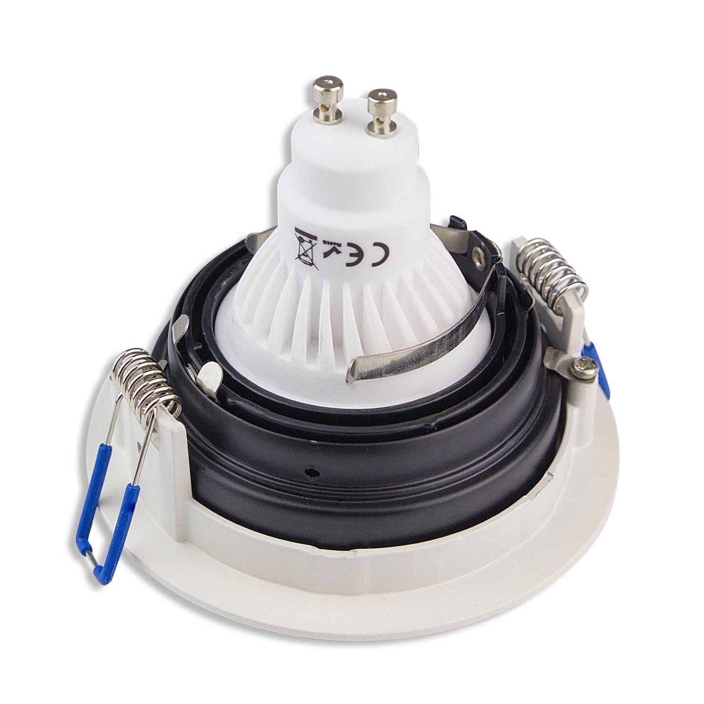LED Einbaustrahler 1-9W eckig rund 230V GU10 90-95mm Bohrloch schwenkbar