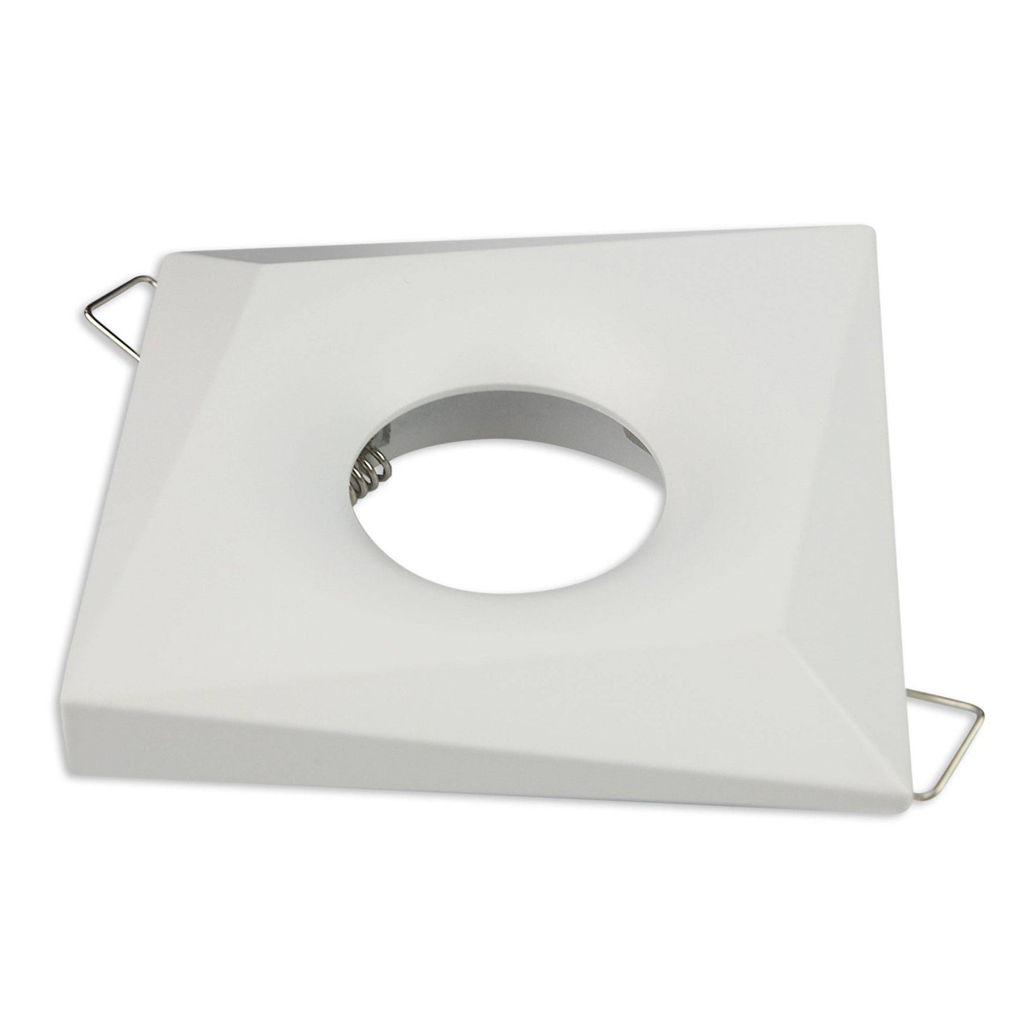 Design Einbaurahmen GU10 MR16 rund eckig weiß chrom Gehäuse Einbauleuchte Ø70mm