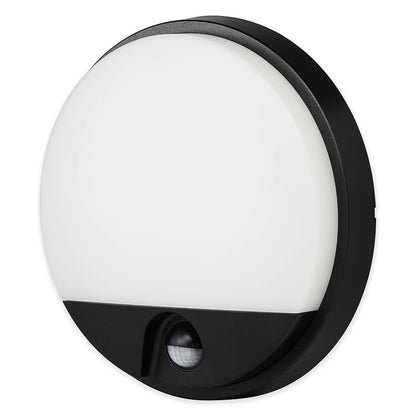 LED Wandleuchte mit Bewegungsmelder rund Außen-Strahler Wandstrahler Wand-Spot