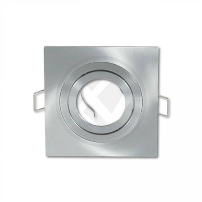 Einbaurahmen GU10 MR16 schwenkbar eckig Gehäuse Einbaustrahler Ø75-82mm Bohrloch Spot LED Halogen