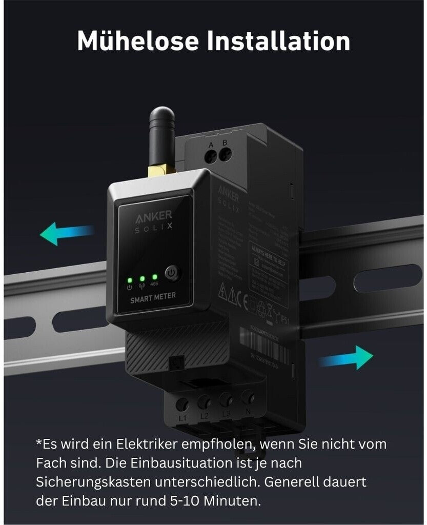 Anker SOLIX Smarter Zähler: Optimieren Sie Ihren Energieverbrauch in Echtzeit