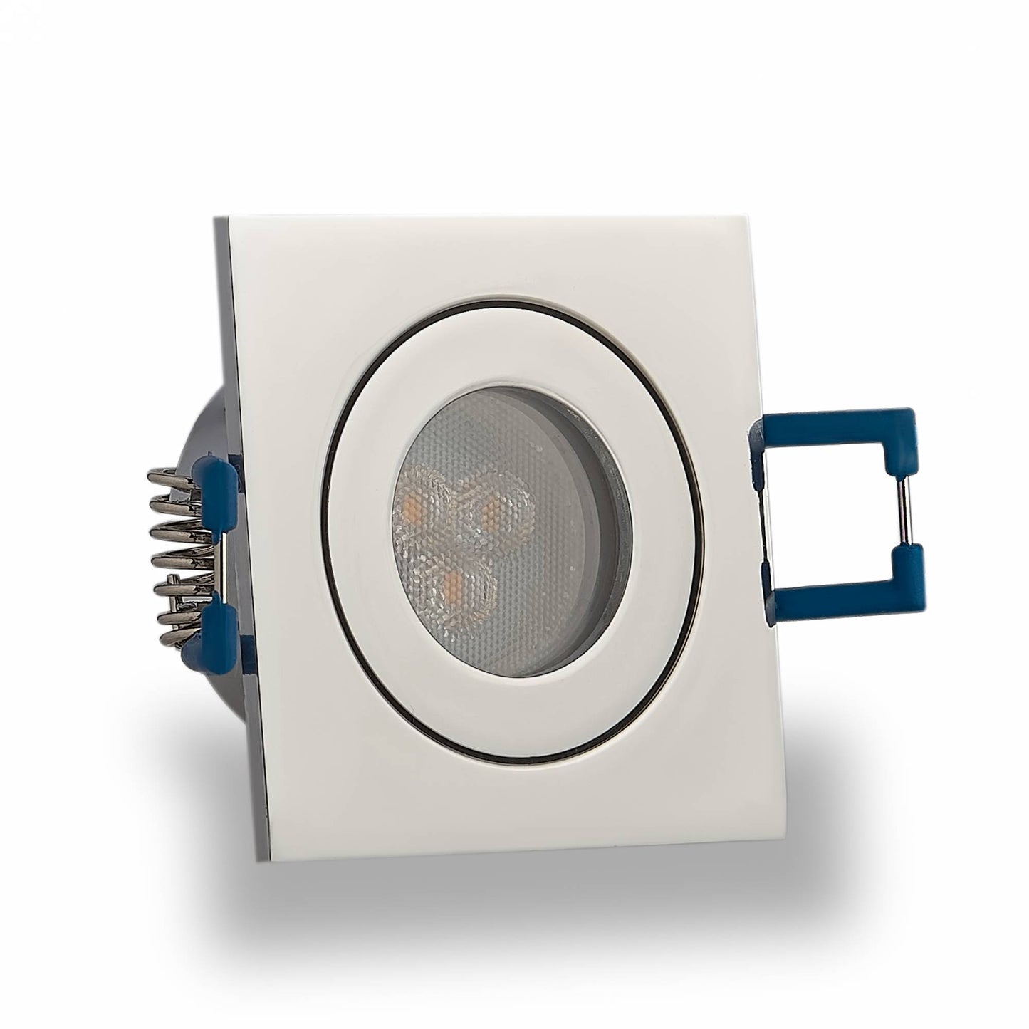 Einbaurahmen GU11 MR11 IP44 eckig flach Badezimmer Rahmen 40mm Einbauleuchte