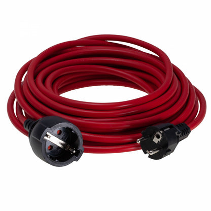 Verlängerungskabel Schuko Euro schwarz rot weiß 3m 5m 10m 20m H05VV-F 3G1,17