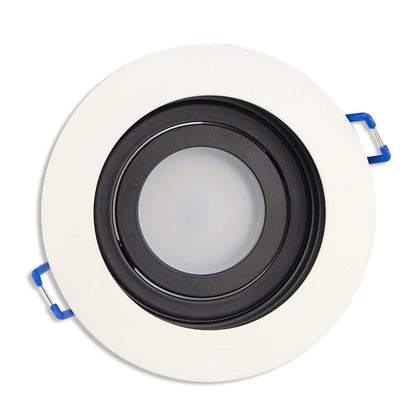 LED Einbaustrahler 3-6,5W eckig rund 230V flach Spot Strahler 90-95mm