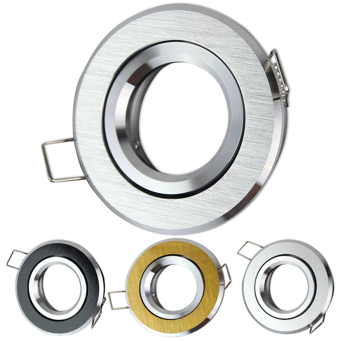 LED Einbaustrahler MR16 12 Volt 5-7W rund Spot 70-73mm Lampe Deckenstrahler