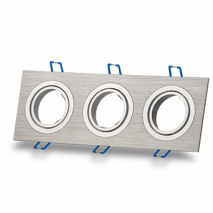 LED Einbaustrahler flach eckig 5-7W MR16 Einbau-Spot Deckenspot 12V 75mm