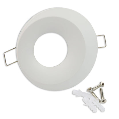 Design Einbaurahmen GU10 MR16 rund eckig weiß chrom Gehäuse Einbauleuchte Ø70mm
