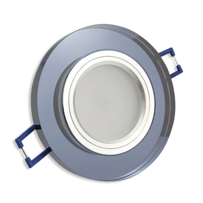 LED Einbaustrahler MR16 12 Volt 5-7 Watt rund eckig Einbauspot Glas 60-70mm