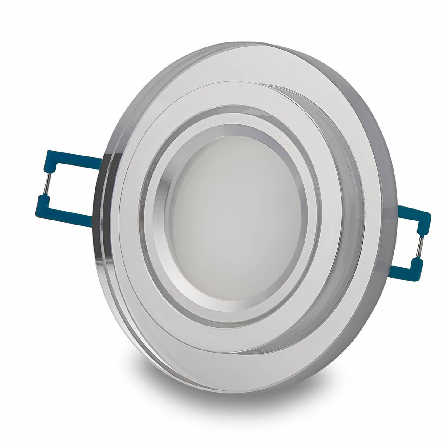 LED Einbaustrahler Glas 3-6,5W dimmbar Deckenleuchte Einbauleuchte 75-80mm flach