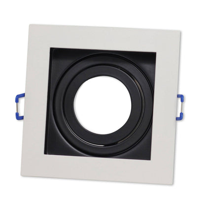 LED Einbaustrahler 3-6,5W eckig rund dimmbar 230V flach Spot Strahler 90-95mm