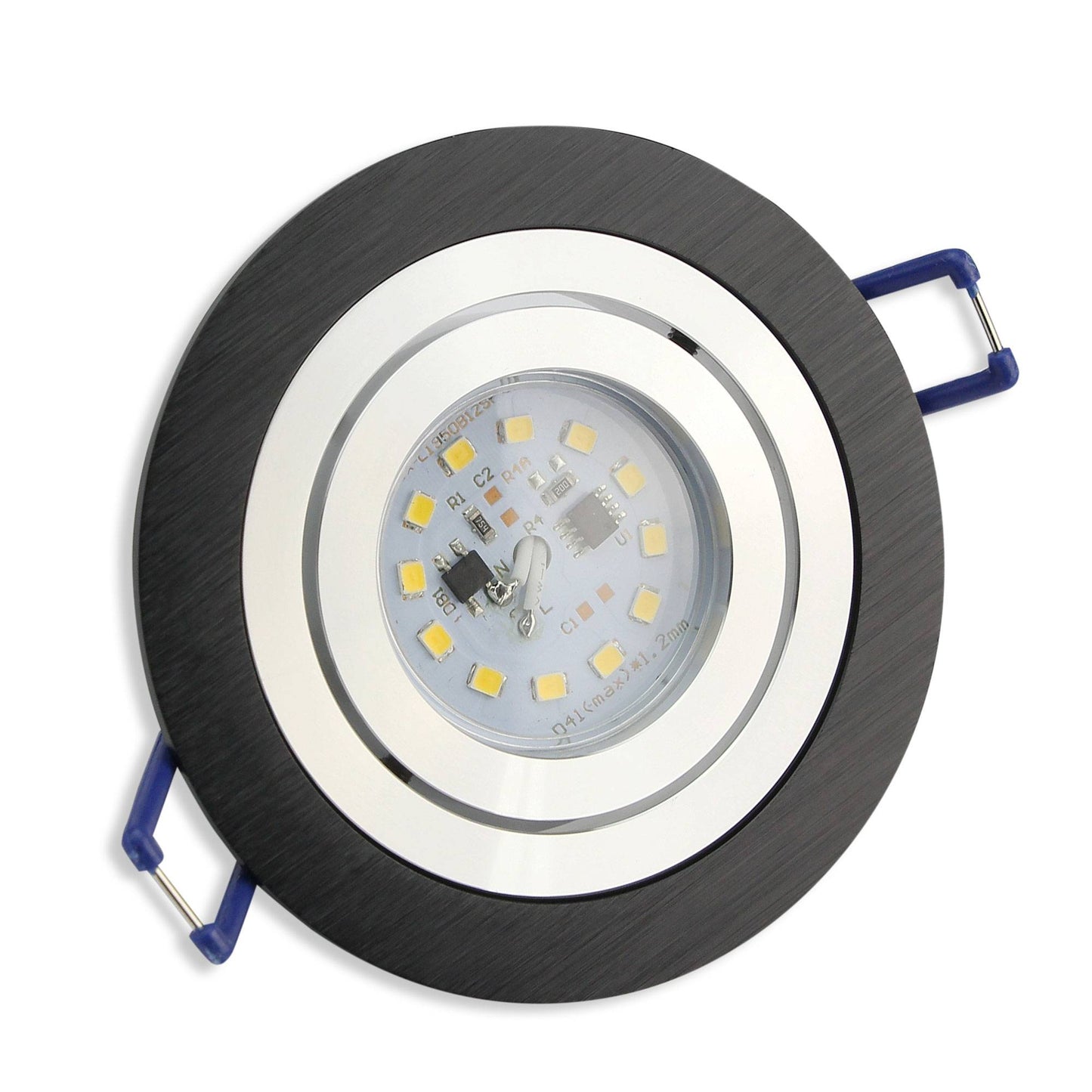 LED Einbaustrahler 230 Volt 5-7W rund eckig Einbauspot Alu 80mm Bohrloch Lampe