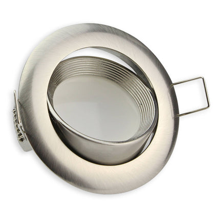 Einbaurahmen rund GU10 MR16 schwenkbar 75mm Rahmen Einbaustrahler Spot LED