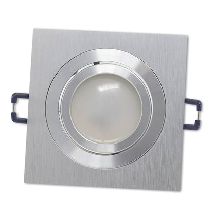 LED Einbaustrahler eckig schwenkbar 230V GU10 1-9W Spot Leuchte 75-85mm