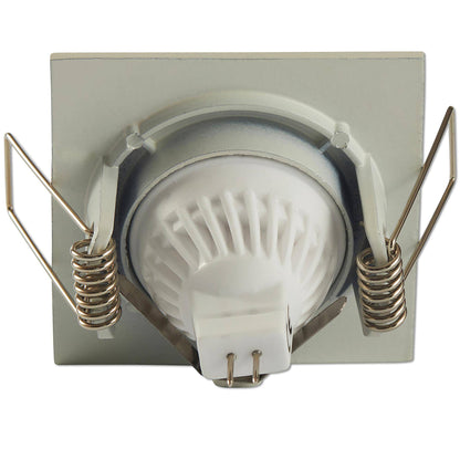LED Einbaustrahler flach weiß eckig MR11 Einbau-Leuchte Deckenlampe 12V 55mm