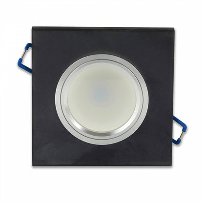 LED Einbaustrahler flach eckig 3-6,5W Einbaurahmen Deckenspot 75mm 230V