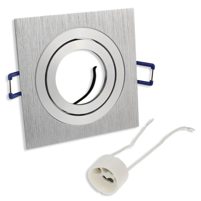 Einbaurahmen GU10 MR16 schwenkbar silber schwarz Rahmen Einbauleuchte Spot LED