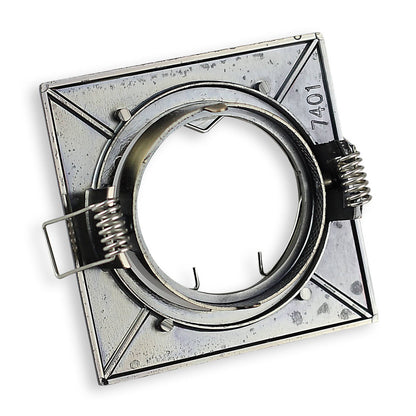 Einbaurahmen schwenkbar eckig Rahmen Einbauleuchte 75mm Spot GU10 MR16 LED