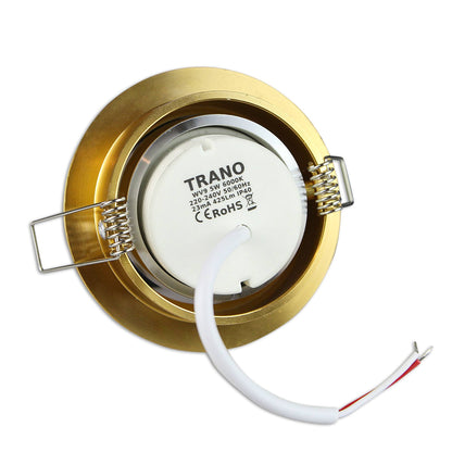 LED Einbaustrahler schwenkbar 30mm Tiefe 3W 5W 6,5W Aluminium 230 Volt
