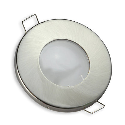 Einbaurahmen GU10 MR16 IP44 rund Badezimmer Gehäuse Sauna Spot LED Halogen