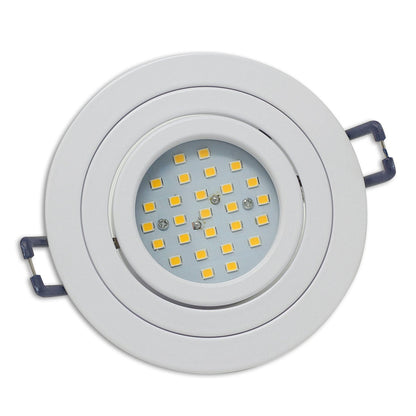 Einbaurahmen GU10 MR16 rund Gehäuse Einbauleuchte Ø75-85mm Bohrloch Spot LED
